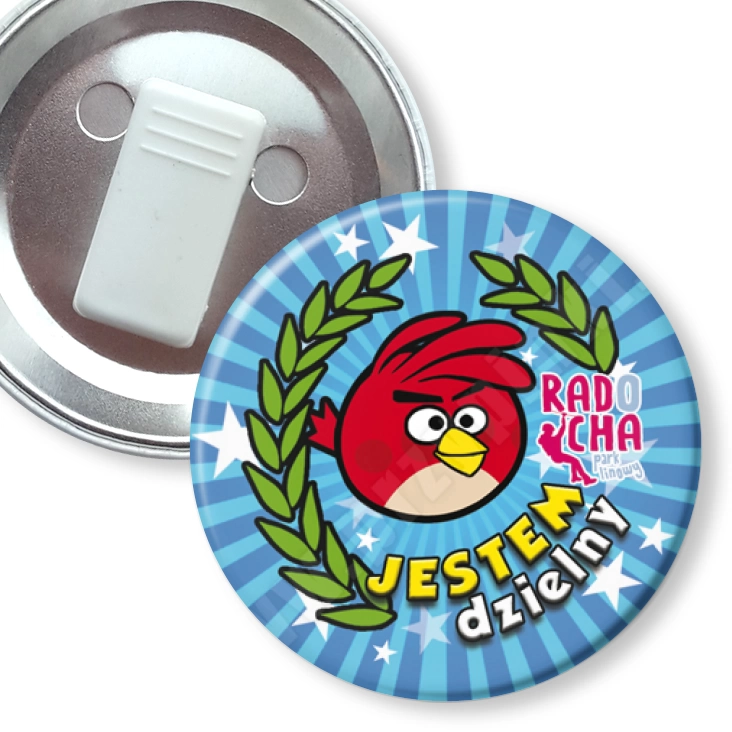 przypinka z żabką Radocha - jestem dzielny
