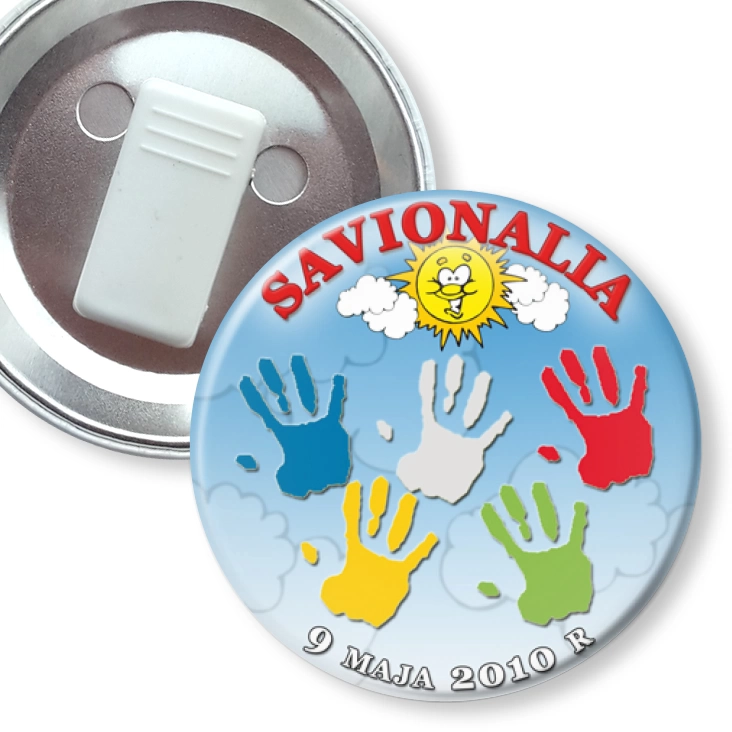 przypinka z żabką Savionalia 2010