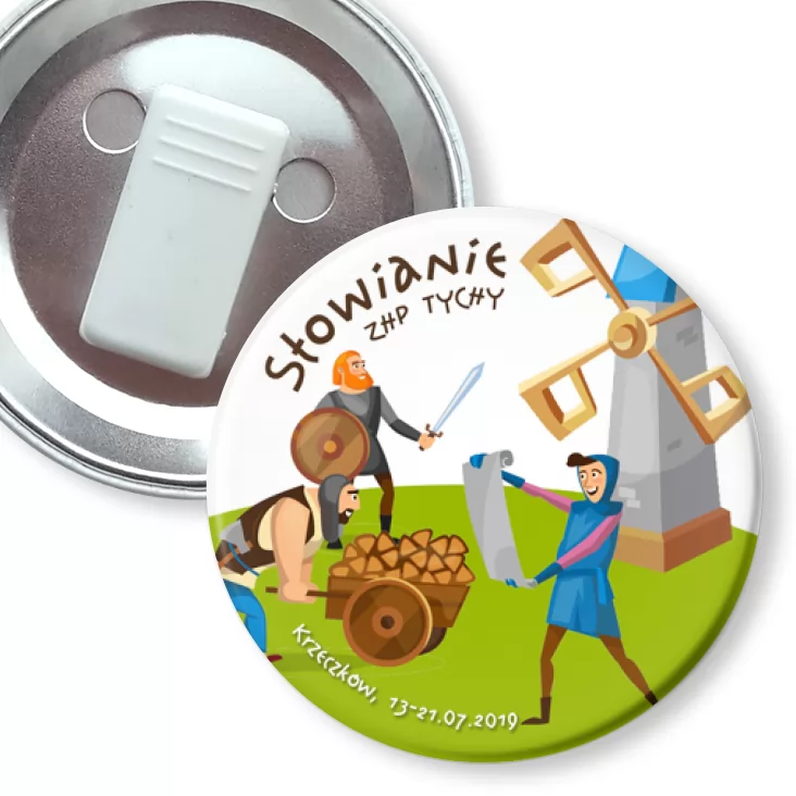 przypinka z żabką Słowianie
