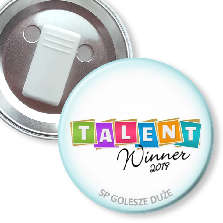 przypinka z żabką Talent Winner 2019