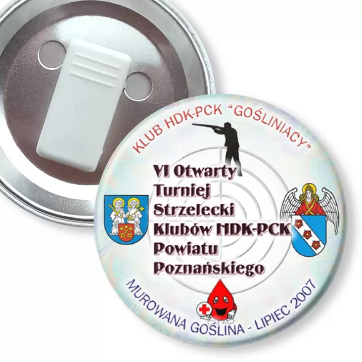przypinka z żabką VI Turniej Strzelecki HDK-PCK Murowana Goślina 2007
