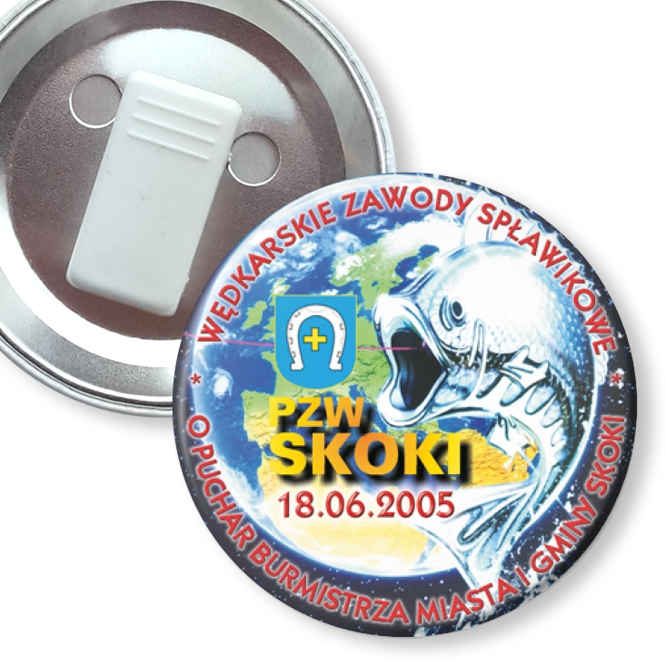 przypinka z żabką Wędkarskie Zawody Spławikowe 2005