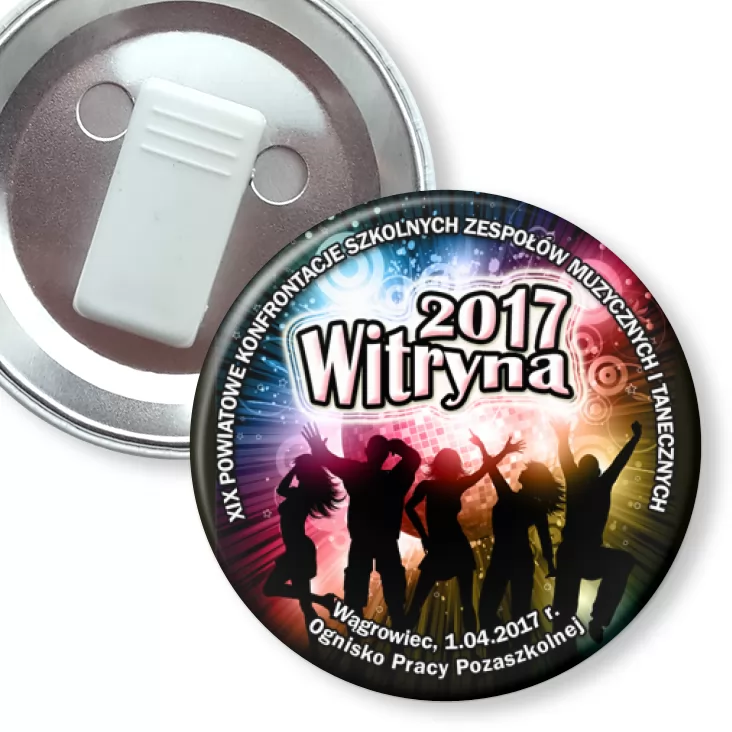 przypinka z żabką Witryna 2017