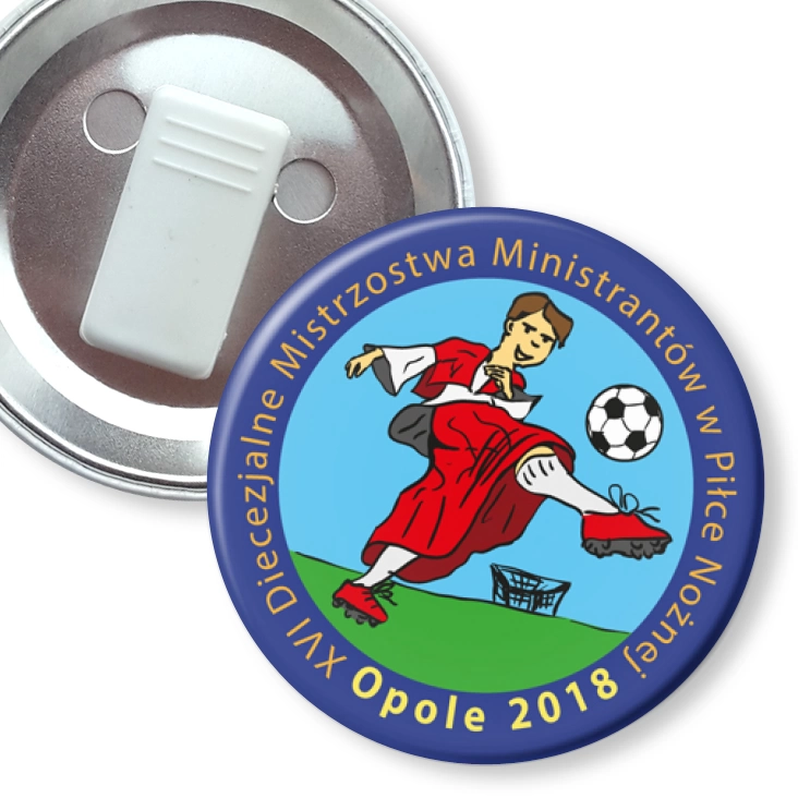 przypinka z żabką XVI Diecezjalne Mistrzostwa Ministrantów