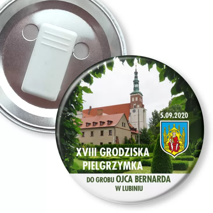 przypinka z żabką XVIII Pielgrzymka do Grobu Ojca Bernarda