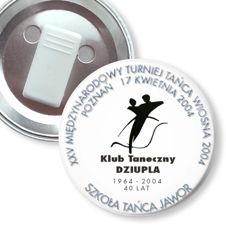 przypinka z żabką XXV Międzynarodowy Turniej Tańca