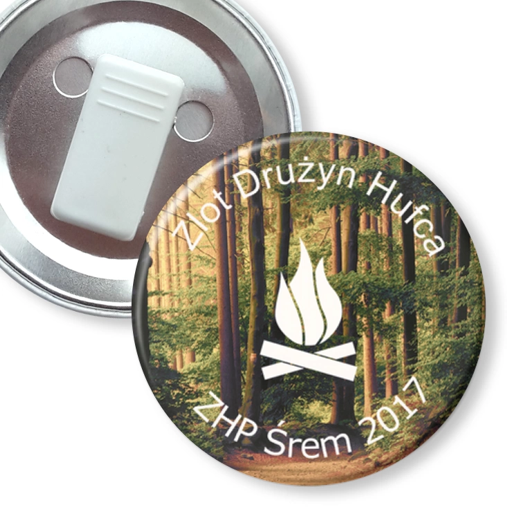 przypinka z żabką Zlot Drużyn Hufca