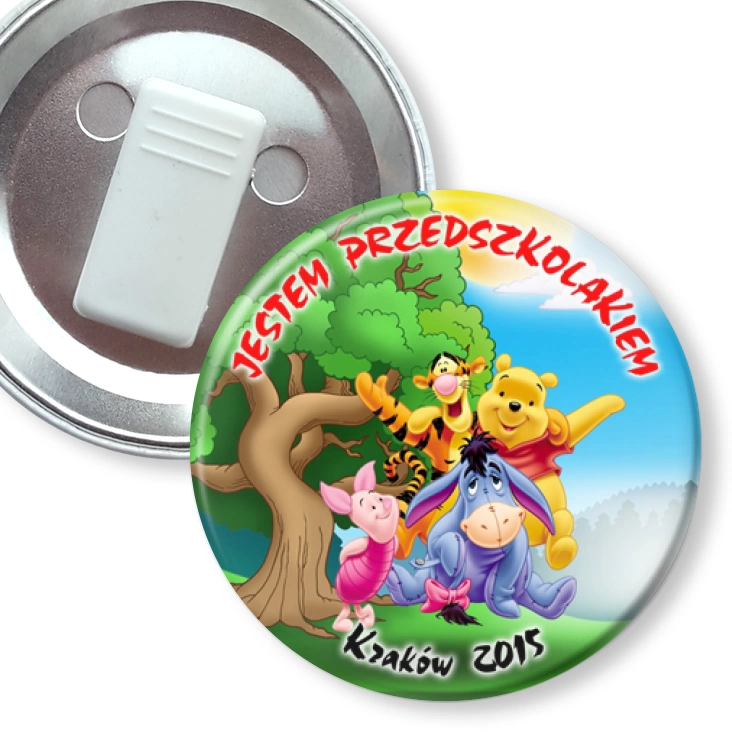 przypinka z żabką Samorządowe Przedszkole nr 2