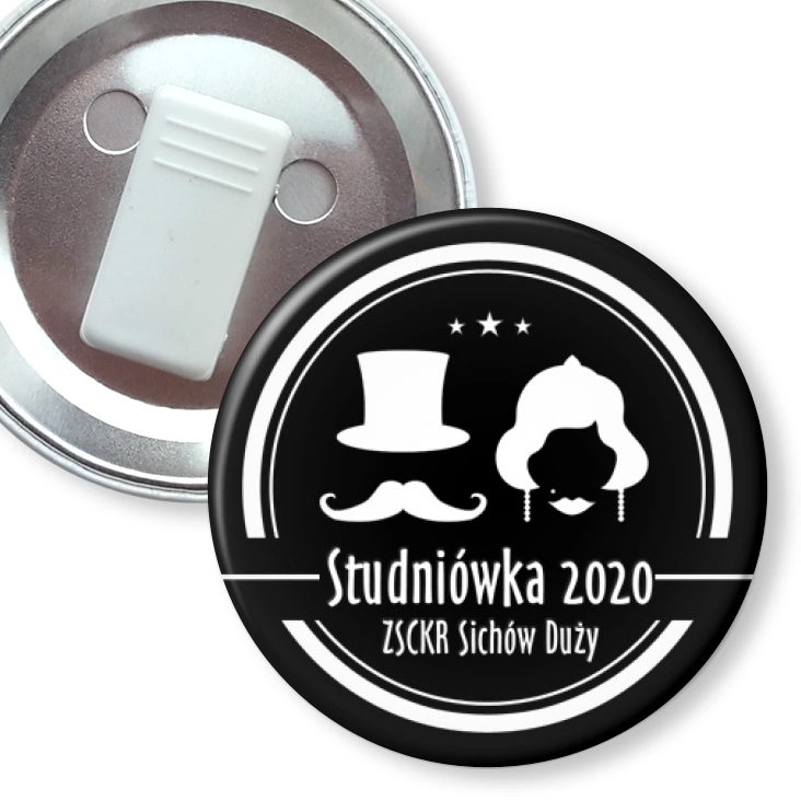 przypinka z żabką Studniówka