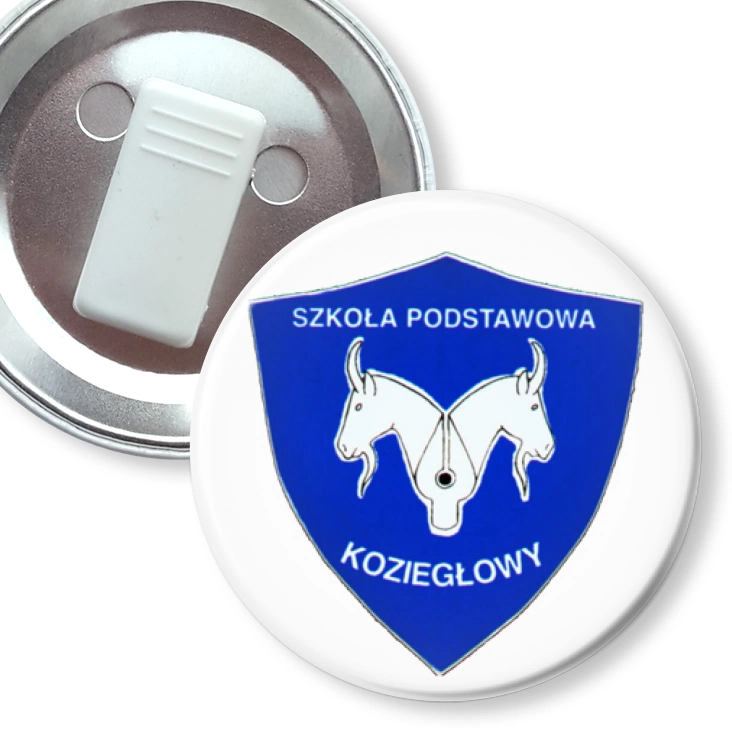 przypinka z żabką Szkoła Podstawowa - Koziegłowy