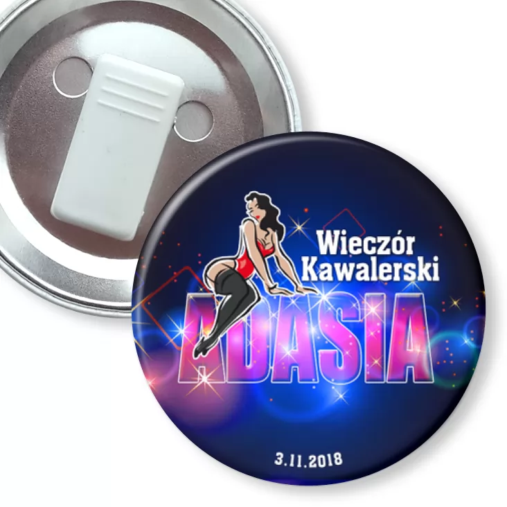 przypinka z żabką Wieczór kawalerski