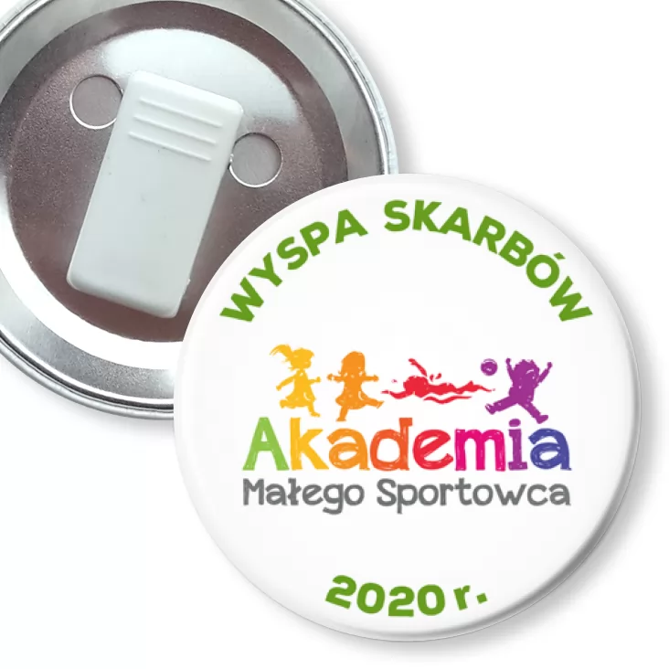 przypinka z żabką Wyspa skarbów 2020