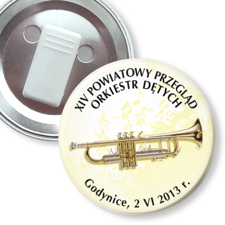 przypinka z żabką XIV Powiatowy Przegląd Orkiestr Dętych