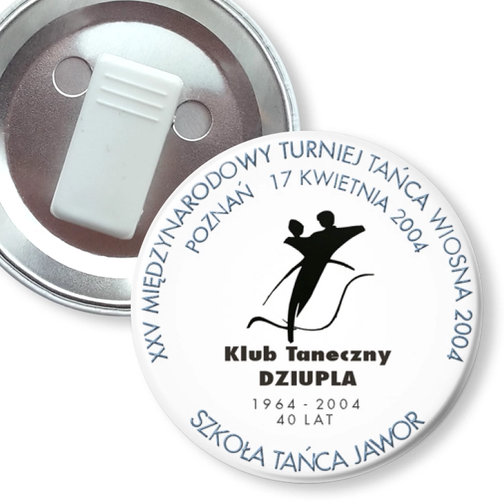 przypinka z żabką XXV Międzynarodowy Turniej Tańca