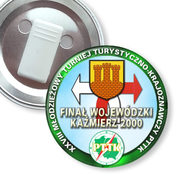 przypinka z żabką XXVIII Młodzieżowy Turniej Turystyczno-Krajoznawczy PTTK