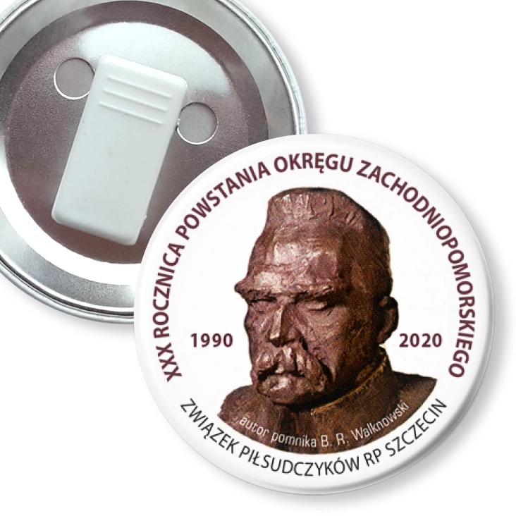 przypinka z żabką XXX Rocznica Powstania Okręgu Zachodniopomorskiego