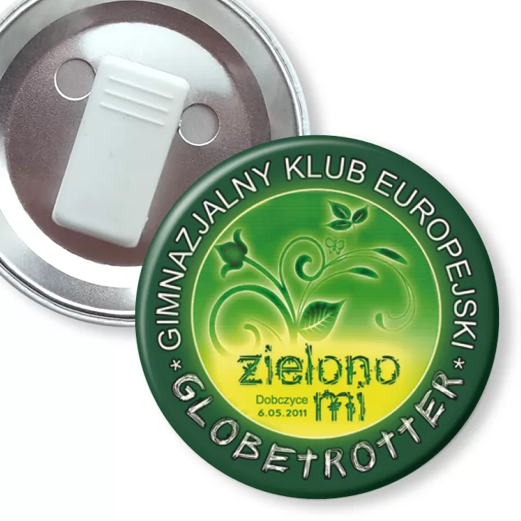 przypinka z żabką Zielono mi