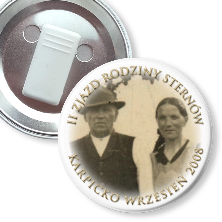 przypinka z żabką Zjazd Rodzinny Sternów
