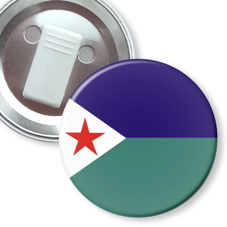 przypinka z żabką djibouti