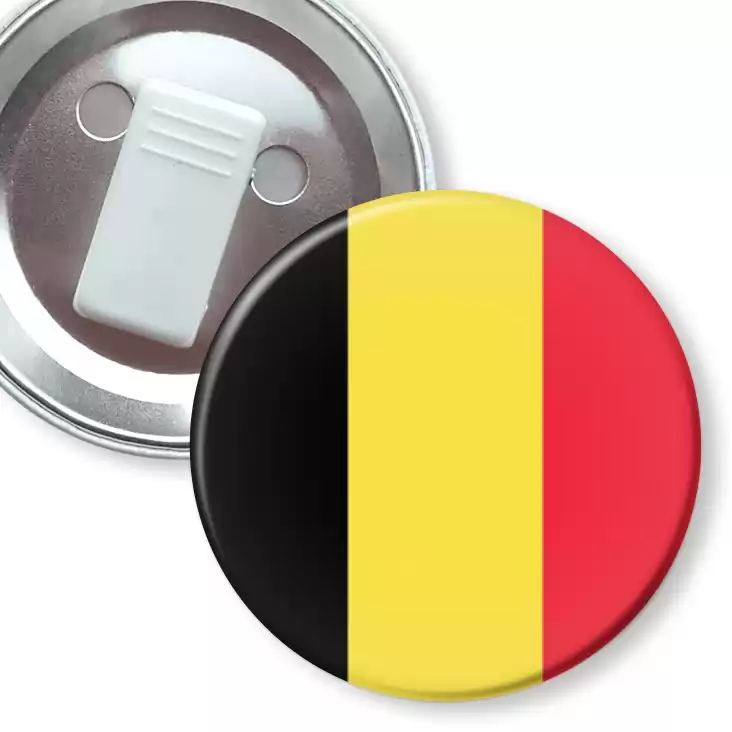 przypinka z żabką Flaga Belgia