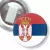 Przypinka z żabką Flaga Serbia