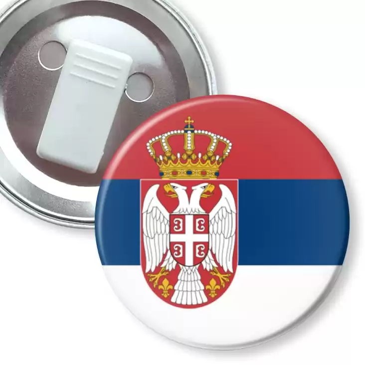 przypinka z żabką Flaga Serbia