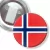 Przypinka z żabką Flaga Norwegia