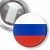 Przypinka z żabką Flaga Rosja