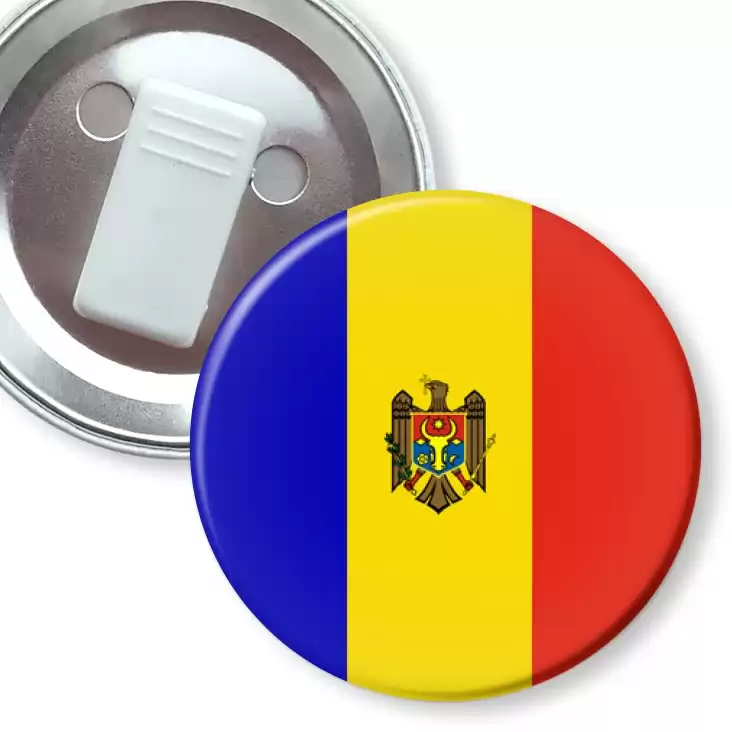 przypinka z żabką Flaga Mołdawia