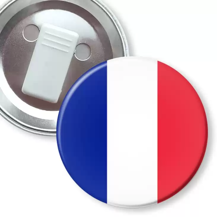 przypinka z żabką Flaga Francja