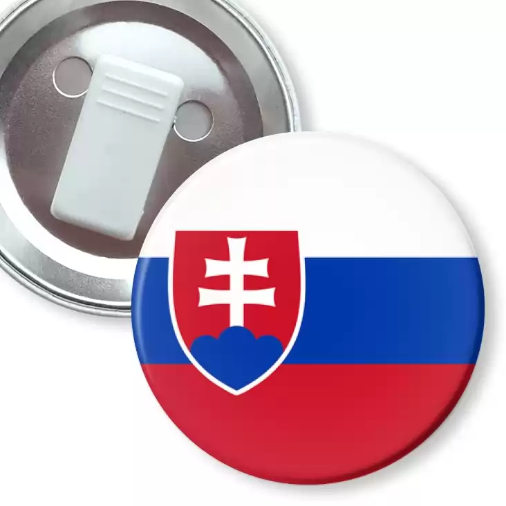 przypinka z żabką Flaga Słowacja