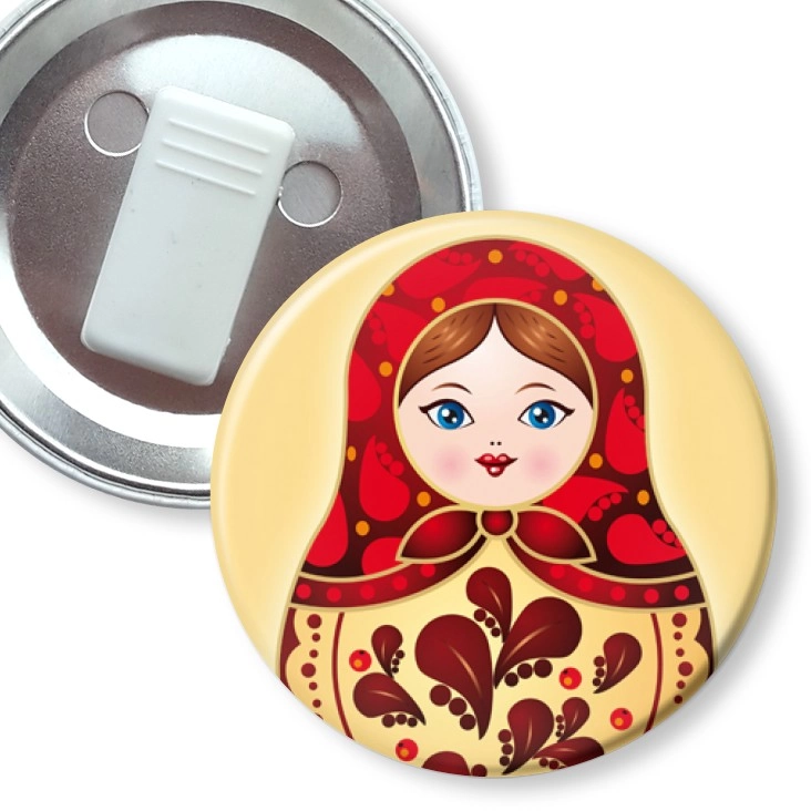 przypinka z żabką Matryoshka