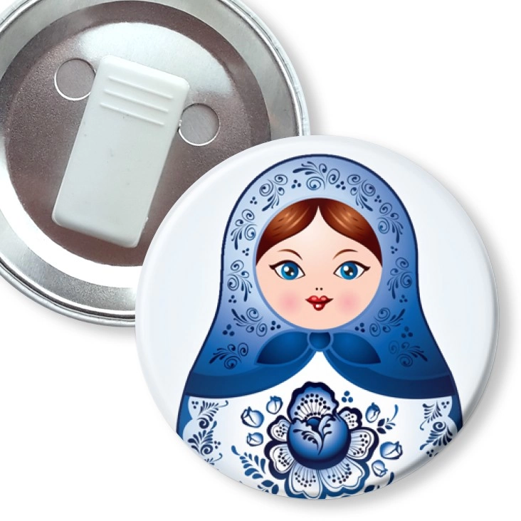 przypinka z żabką Matryoshka 