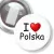 Przypinka z żabką I love Polska