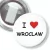 Przypinka z żabką I love Wrocław