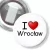 Przypinka z żabką I love Wrocław