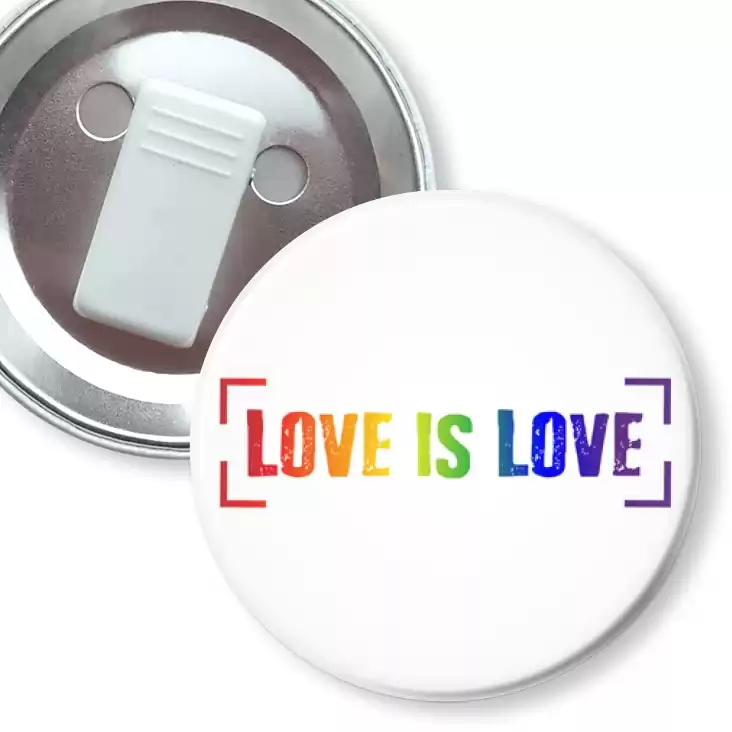 przypinka z żabką LGBT love is love