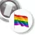 Przypinka z żabką LGBT flaga tęczowa