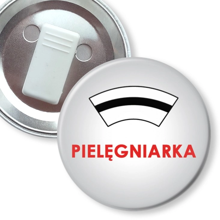 przypinka z żabką Pielęgniarka