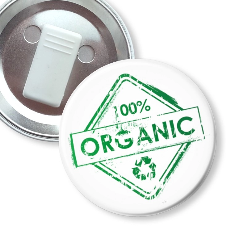 przypinka z żabką 100% organic