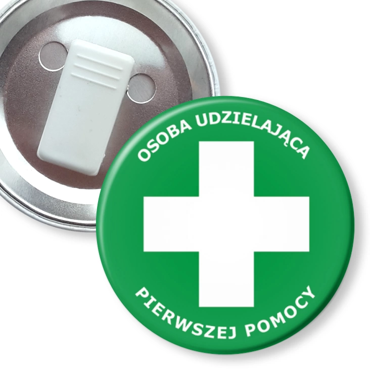 przypinka z żabką Pierwsza pomoc