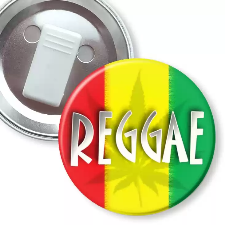 przypinka z żabką Reggae