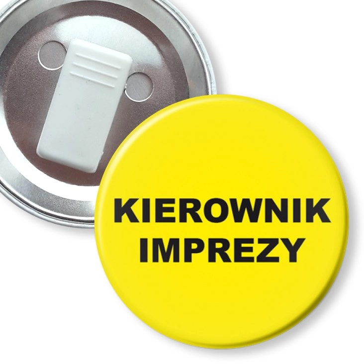 przypinka z żabką Kierownik imprezy