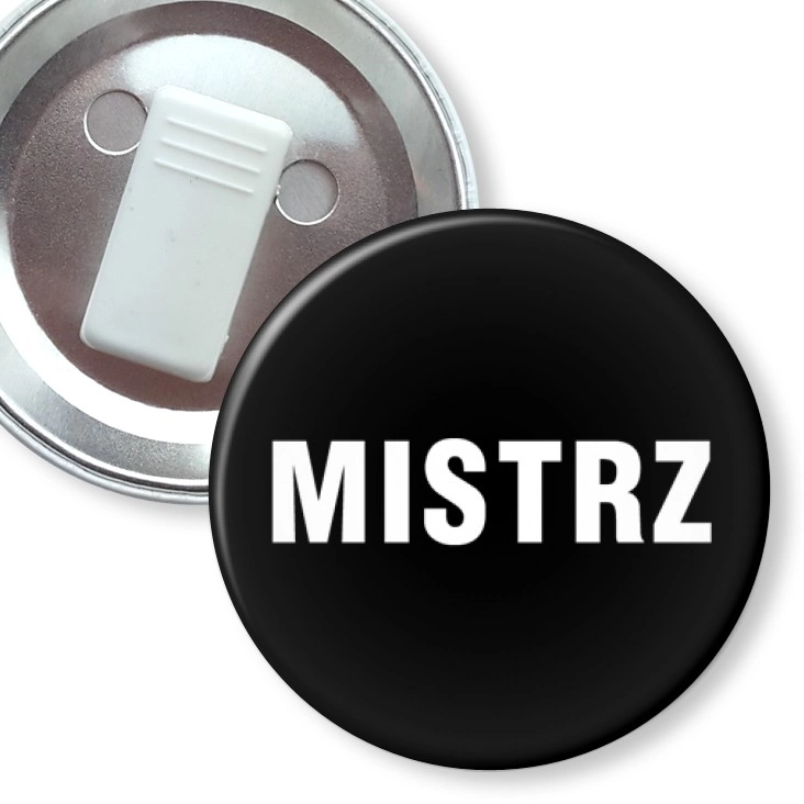 przypinka z żabką Mistrz