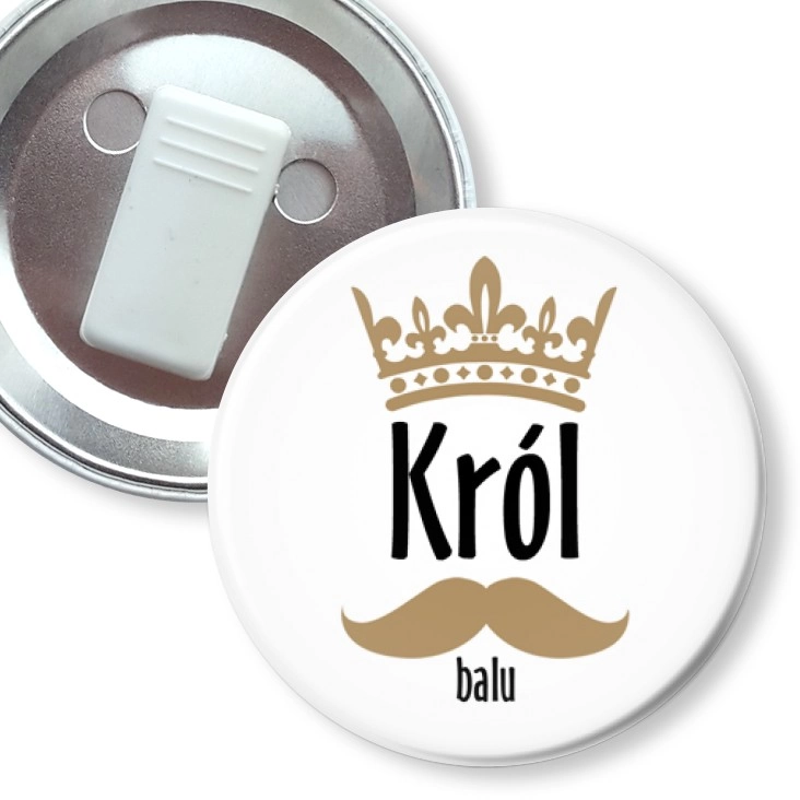 przypinka z żabką Król Balu