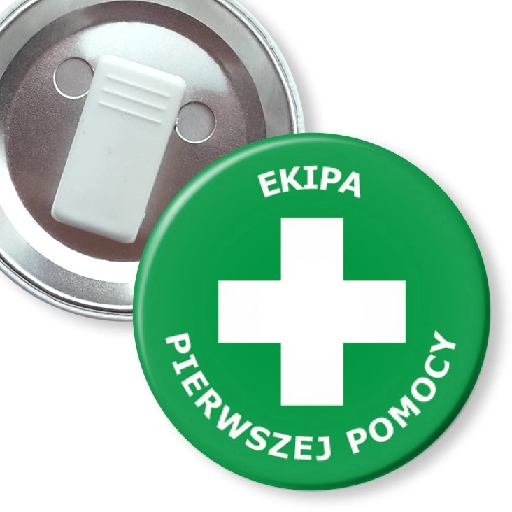 przypinka z żabką Ekipa pierwszej pomocy