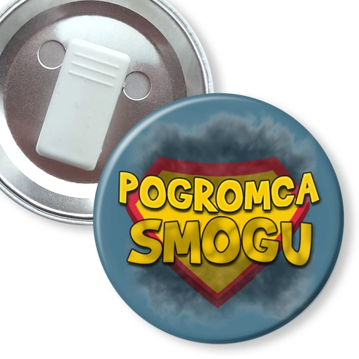 przypinka z żabką Pogromca smogu