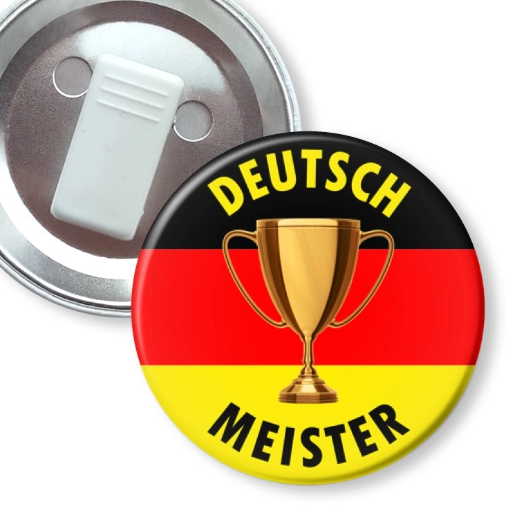 przypinka z żabką Deutsch Meister