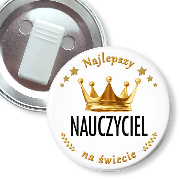 przypinka z żabką Najlepszy Nauczyciel Dzień Nauczyciela