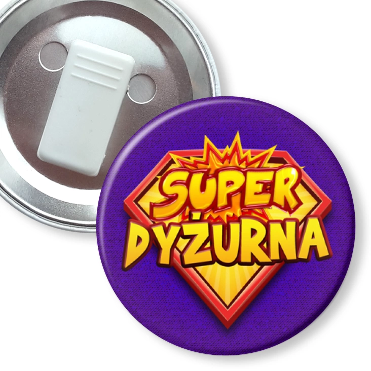 przypinka z żabką Super dyżurna